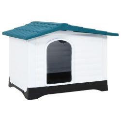 Niche pour chien Bleu 90,5x68x66 cm Polypropyl&egrave;ne