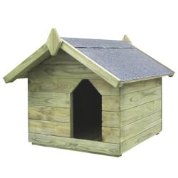 Niche de jardin avec toit ouvrant Bois de pin impr&eacute;gn&eacute;