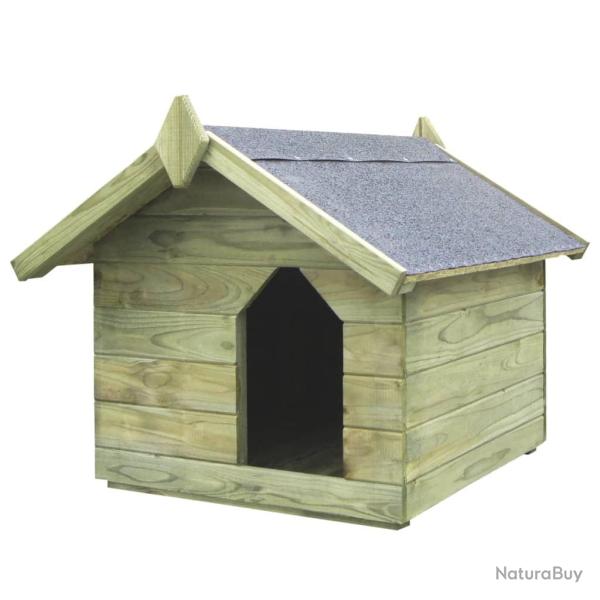 Niche de jardin avec toit ouvrant Bois de pin impr�gn�