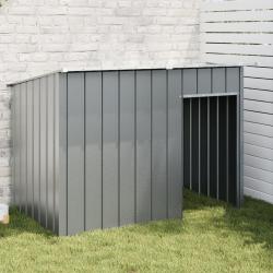 Niche pour chien avec toit anthracite acier galvanis&eacute;