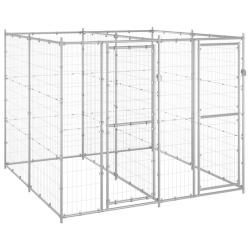 Chenil ext&eacute;rieur Acier galvanis&eacute; 4,84 m&sup2;