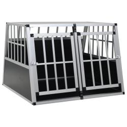 Cage pour chien &agrave; double porte 94 x 88 x 69 cm
