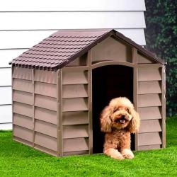 Niche pour chien Marron 86x84x82 cm Polypropyl&egrave;ne