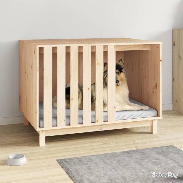 Niche pour chien 100x70x72 cm Bois de pin massif alsavelo