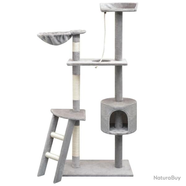 Arbre � chat avec griffoirs en sisal 150 cm Gris