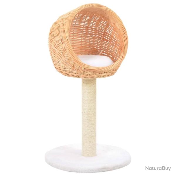 Arbre � chat avec griffoir en sisal Naturel Bois de saule alsavelo