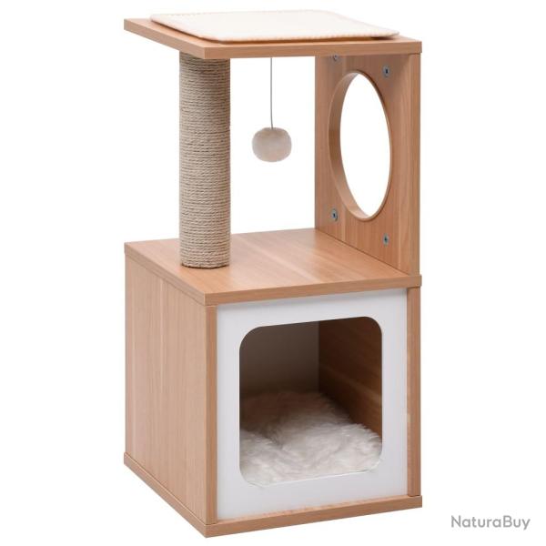 Arbre  chat avec tapis  gratter en sisal 60 cm alsavelo