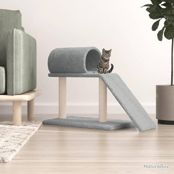 Arbres � chat avec tunnel et �chelle gris clair 55,5 cm alsavelo