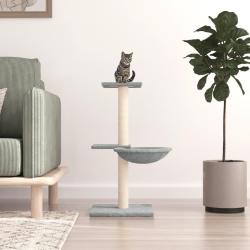 Arbre &agrave; chat avec griffoirs en sisal gris clair 72 cm