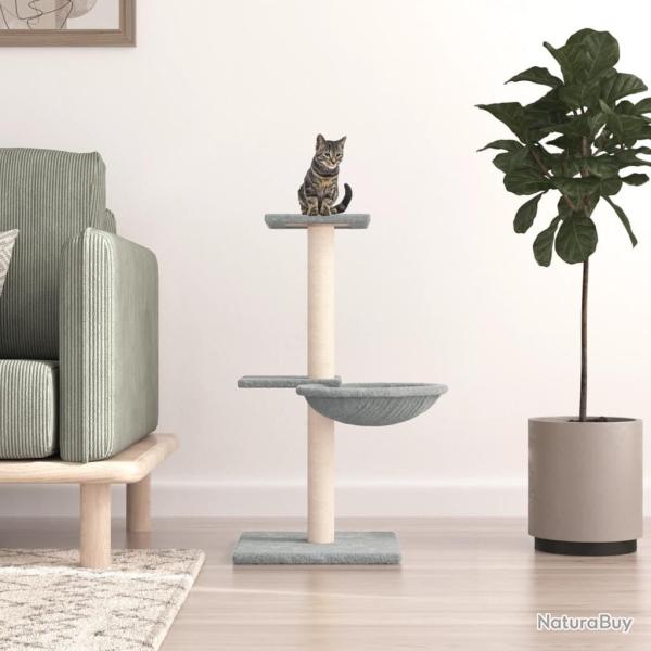 Arbre � chat avec griffoirs en sisal gris clair 72 cm