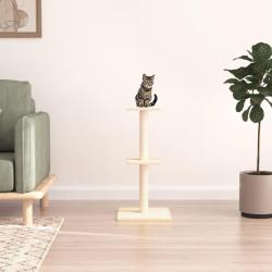 Arbre &agrave; chat avec griffoirs en sisal cr&egrave;me 73 cm
