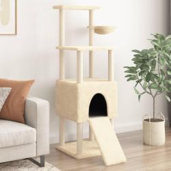 Arbre &agrave; chat avec griffoirs en sisal Cr&egrave;me 153 cm