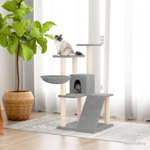 Arbre  chat avec griffoirs en sisal Gris clair 94 cm alsavelo