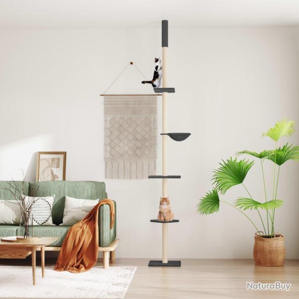 Arbre  chat du sol au plafond Gris fonc 263,5-289,5 cm alsavelo