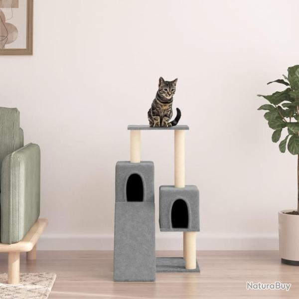 Arbre  chat avec griffoirs en sisal Gris clair 82 cm alsavelo