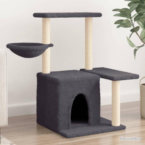 Arbre  chat avec griffoirs en sisal Gris fonc 83 cm alsavelo