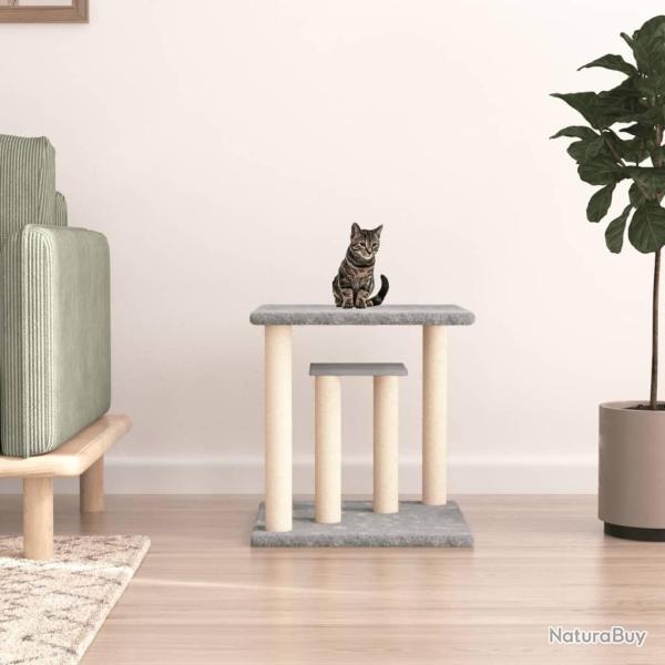 Arbres  chat avec plates-formes gris clair 50 cm alsavelo