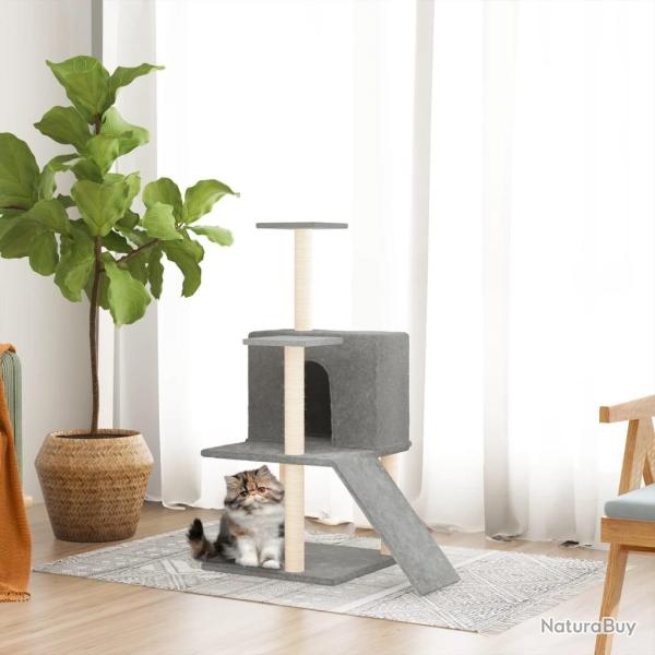 Arbre � chat avec griffoirs en sisal Gris clair 109 cm alsavelo