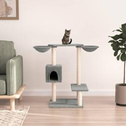 Arbre &agrave; chat avec griffoirs gris clair 82 cm
