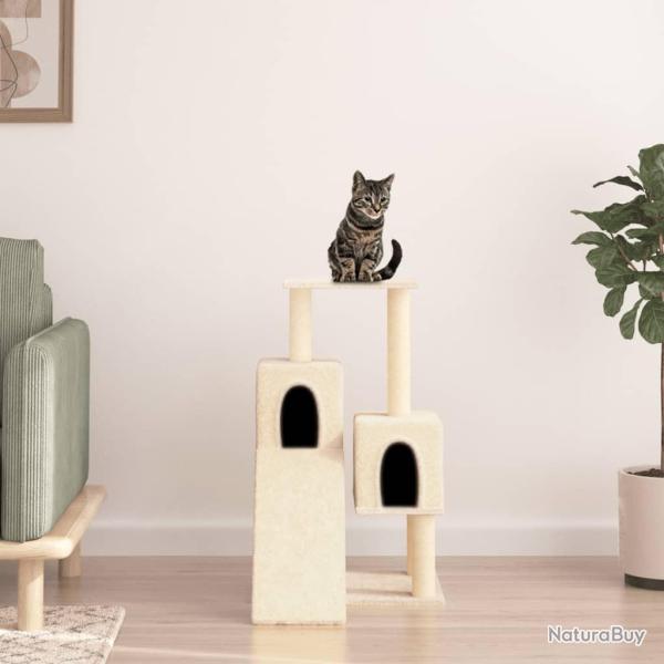 Arbre � chat avec griffoirs en sisal Cr�me 82 cm