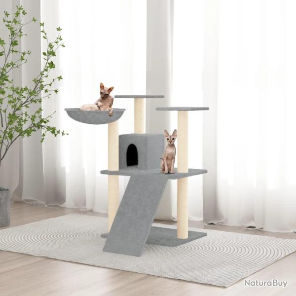 Arbre � chat avec griffoirs en sisal Gris clair 83 cm