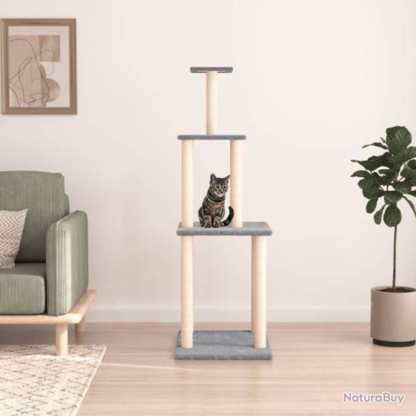 Arbre  chat avec griffoirs en sisal Gris clair 149 cm alsavelo