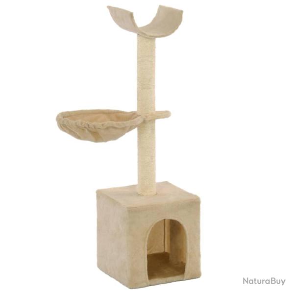 Arbre  chat avec griffoirs en sisal 105 cm Beige alsavelo
