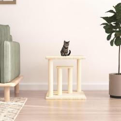 Arbres &agrave; chat avec plates-formes cr&egrave;me 50 cm