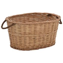 Panier &agrave; bois de chauffage poign&eacute;es de transport 56x40x28 cm