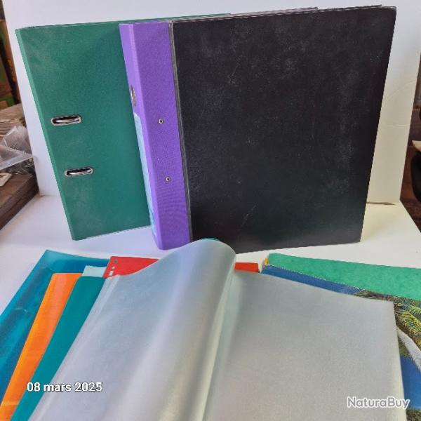 Grands classeurs 6 cm, 4 cm et 2 cm,  lutrin, pochettes, intercalaires ...