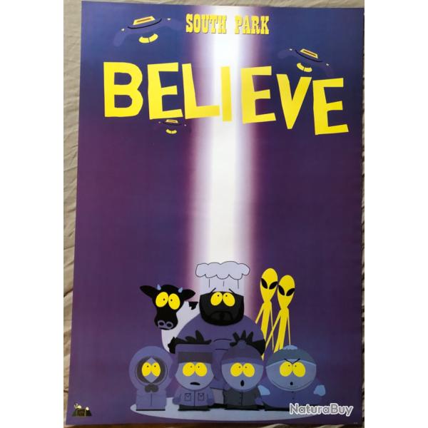 Affiche, poster, SOUTH PARK BELIEVE  43 x 61 cm