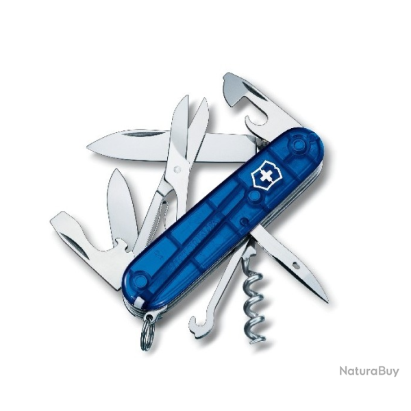 Victorinox 1.3703.T2 Climber, 91 Mm, Bleu Transparent