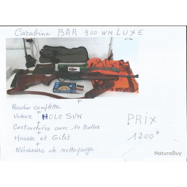 Carabine bar Browning