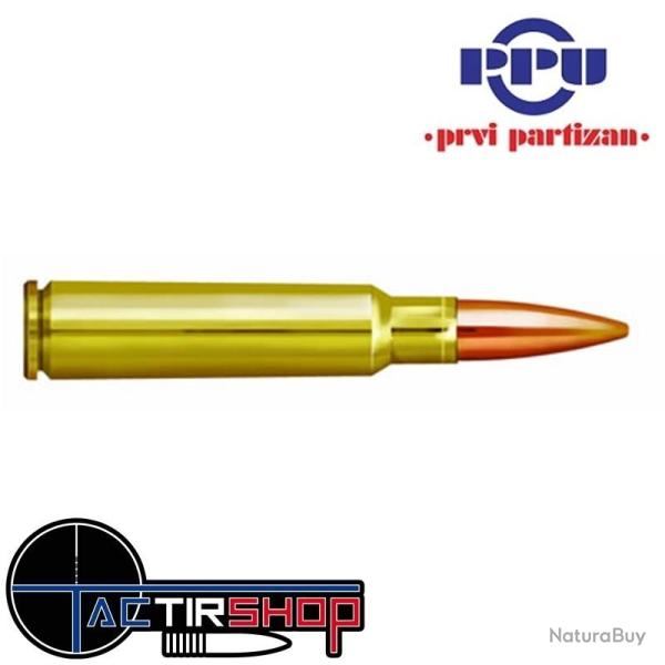 Munition PARTIZAN PPU 7,5X55 Suisse FMJ BT 174 grains boite de 20