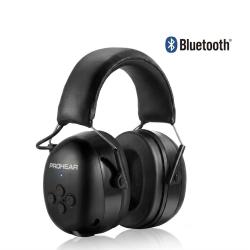 Casque Anti-Bruit &Eacute;lectronique Bluetooth 5.3 Chasse Tir Sportif SNR 30 dB NRR 25dB Rechargeable Noir