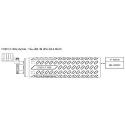 B&T Silencieux PRINT-X RBS DM Cal. 7.62/.308 FN MAG 58 & M240