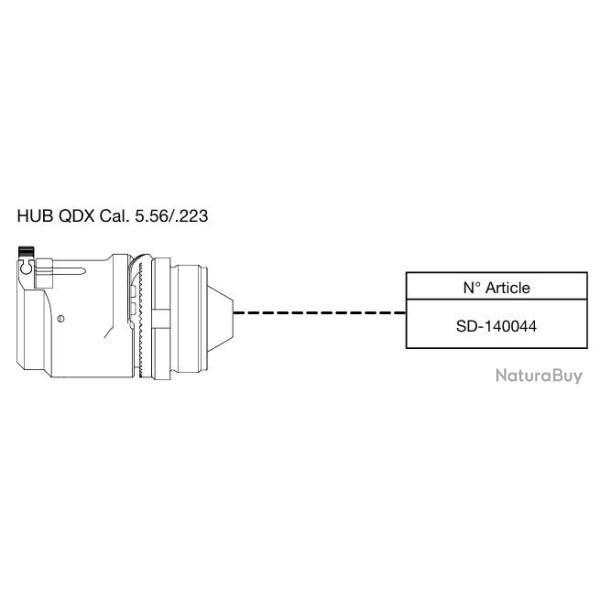 Adaptateur B&T HUB QDX Cal. 5.56/.223