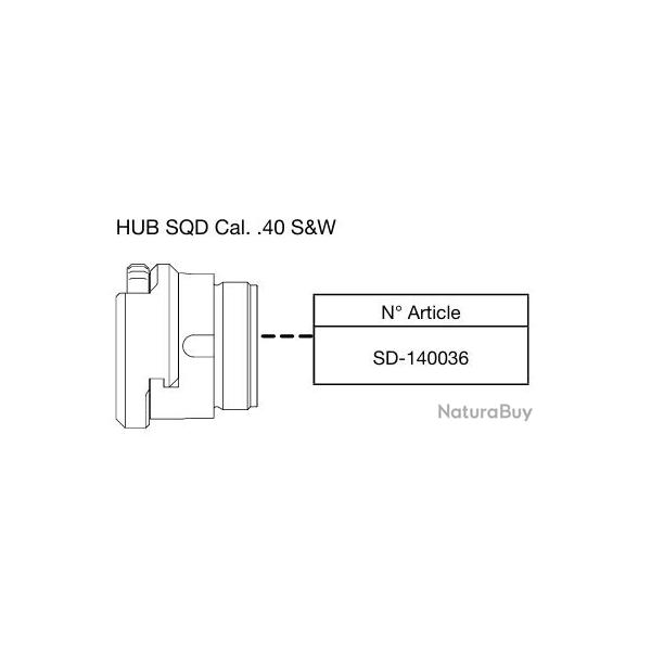 Adaptateur B&T HUB SQD Cal. .40 S&W