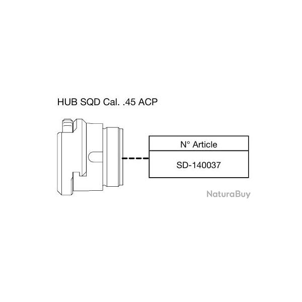 Adaptateur B&T HUB SQD Cal. .45 ACP