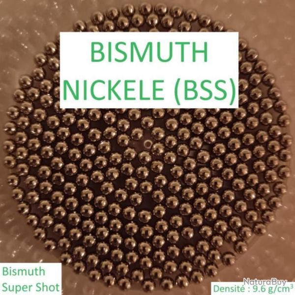 BISMUTH NICKEL en #2 / 2000gr / Diamtre 3.75mm /BSS/Bismuth super shot/Substitut/Densit: 9.6g/cm3