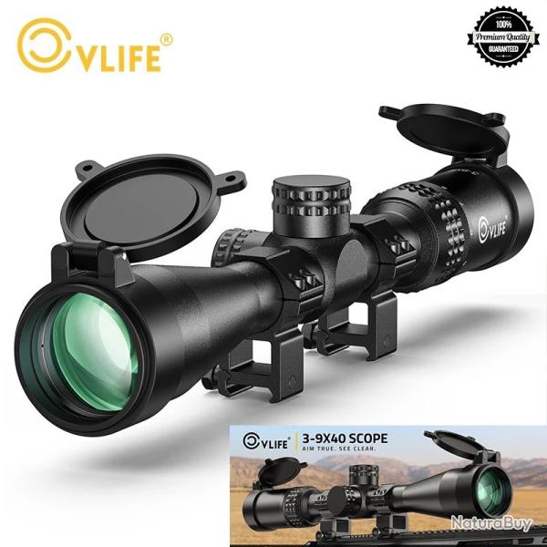 CVLIFE JackalHowl 3-9x40 20mm Tube PAIEMENT 3-4 FOIS - LIVRAISON GRATUITE !!!