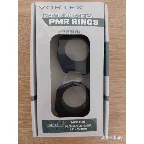 Anneaux / Colliers VORTEX Precision Matched Rings (PMR) 34mm, MEDIUM + (28mm) - TBE