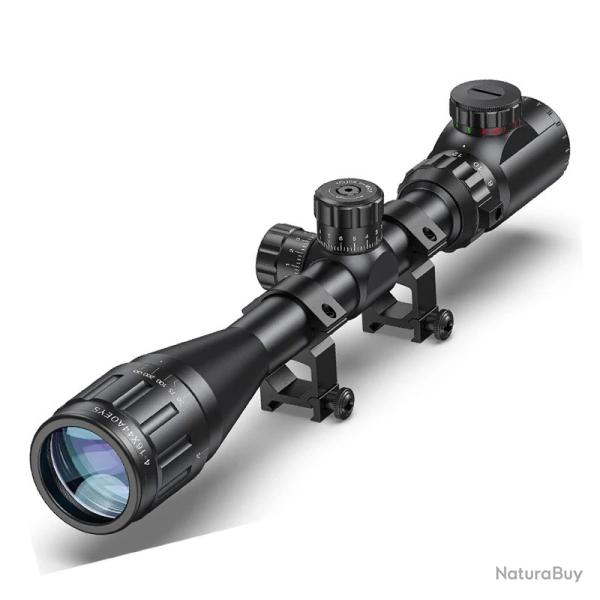 MidTen Lunette de tir 4-16x44 rouge et vert illumin�  -
