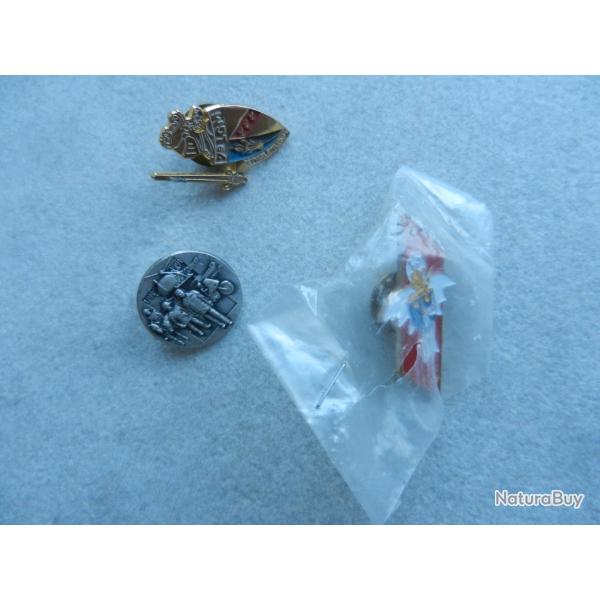 lot de 3 pin's Gendarmerie - 7me LGM - EGM 8/17 Baccarat - gendarmerie 1791/1991