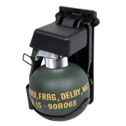GRENADE FACTICE M67 MOLLE AVEC SUPPORT NOIR