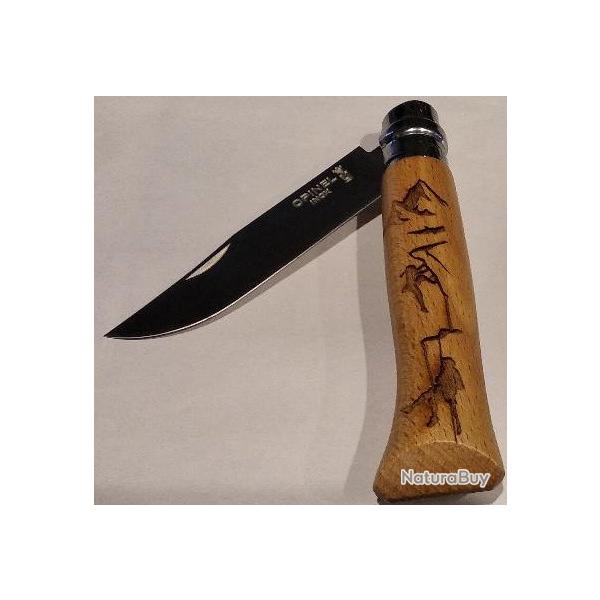N�08 Gravure escalade H�tre, Opinel