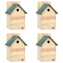 Nichoirs 4 pcs 23x19x33 cm Bois de sapin alsavelo