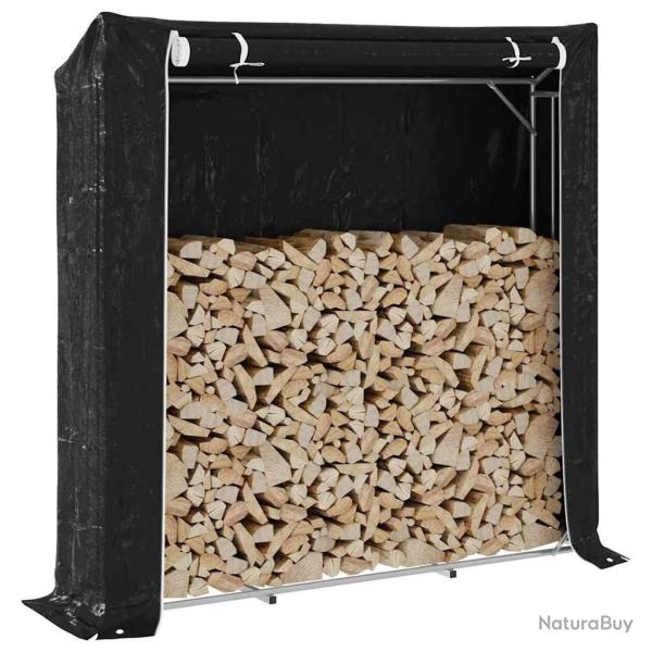 Portant de bois de chauffage et housse de pluie acier galvanis�