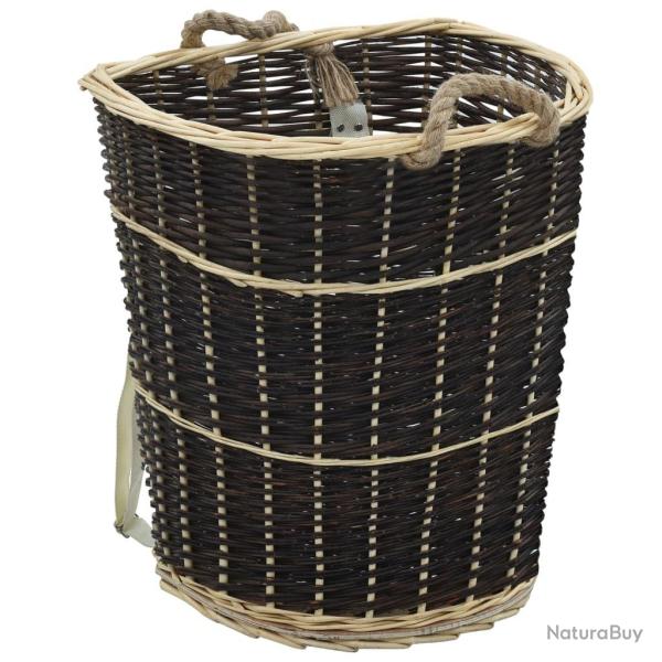 Sac  dos bois de chauffage sangles de transport 57x51x69 cm alsavelo