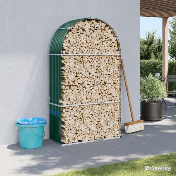 Porte-b�ches vert 120x45x210 cm acier galvanis�